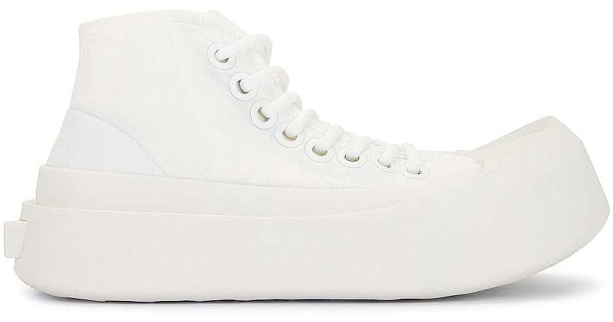 Bottega Veneta Jumbo High Top Sneaker in White for Men | Lyst