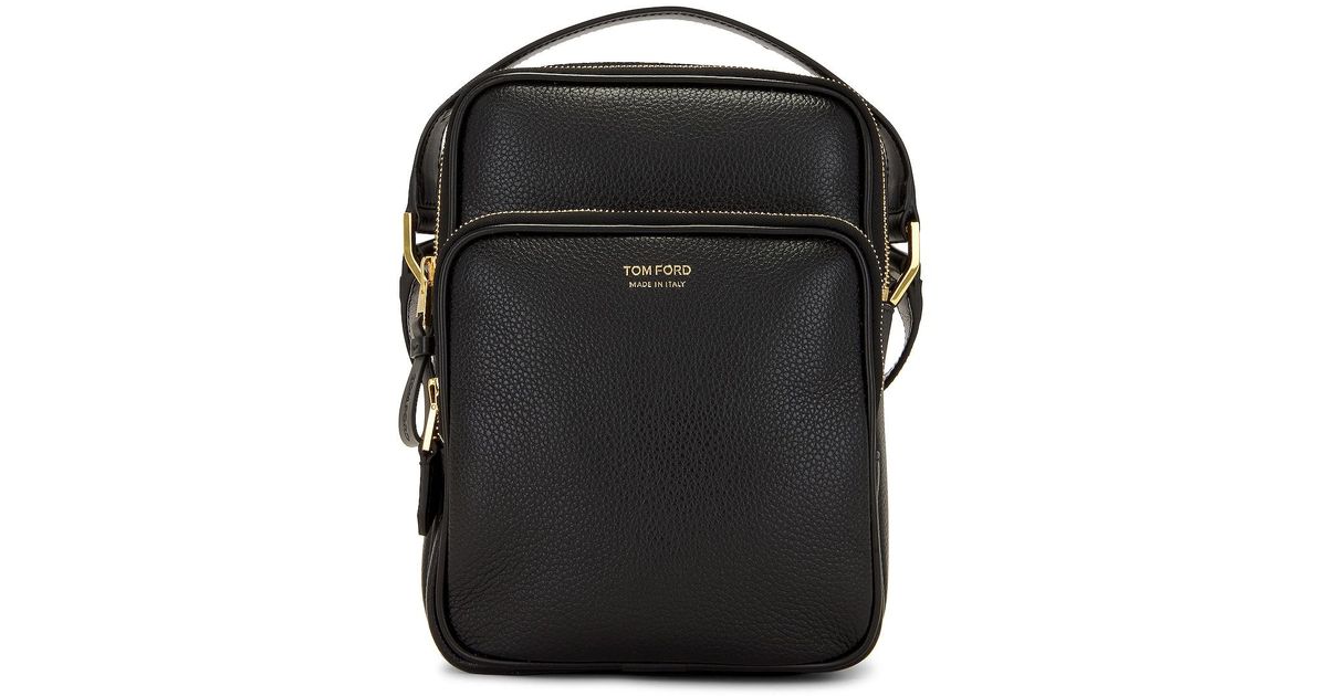 Tom Ford Soft Grain Leather Smooth Calf Leather Small Double Zip