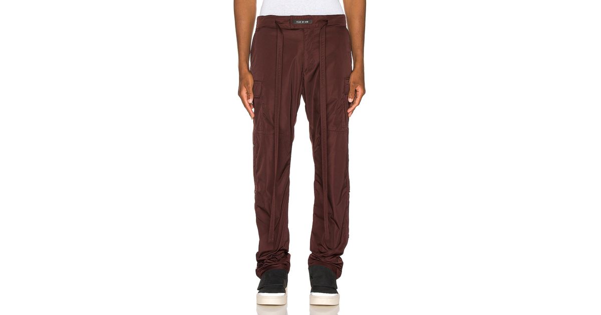 fear of god nylon cargo pants