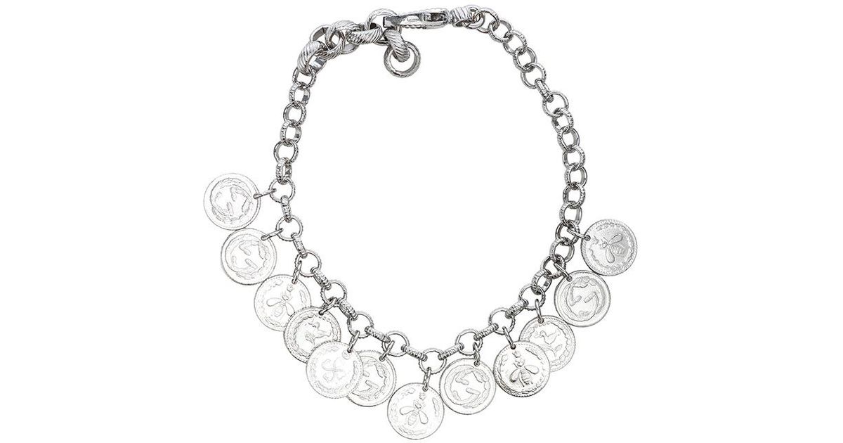 Gucci Coin Bracelet in Sterling Silver 