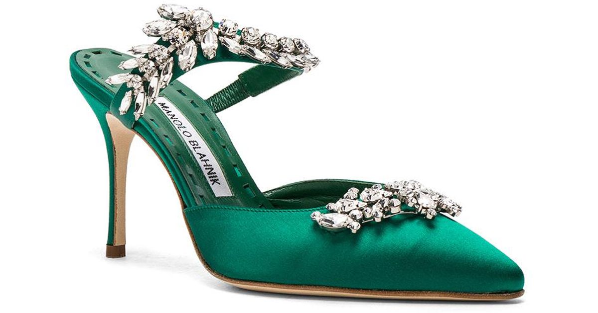 manolo blahnik emerald green