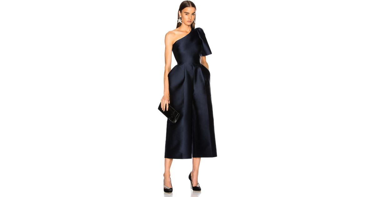 stella mccartney one shoulder jumpsuit