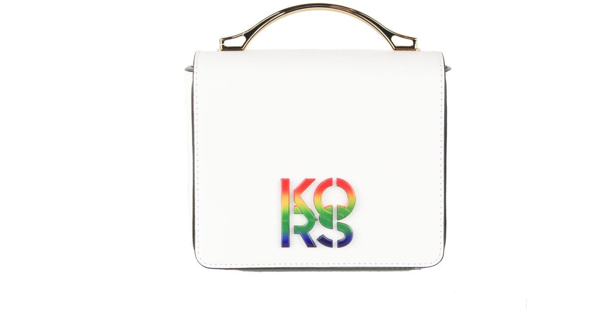 Michael Kors Pride Small Smooth Leather Rainbow Kors Convertible Shoulder Bag Crossbody Handbag