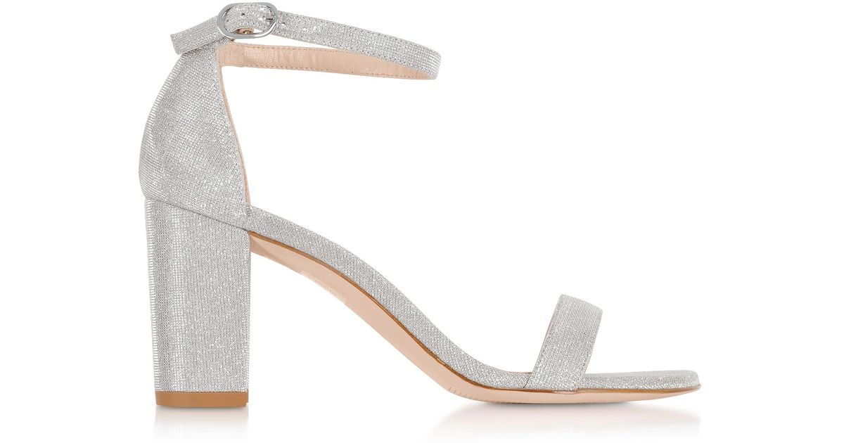 stuart weitzman nude block heel