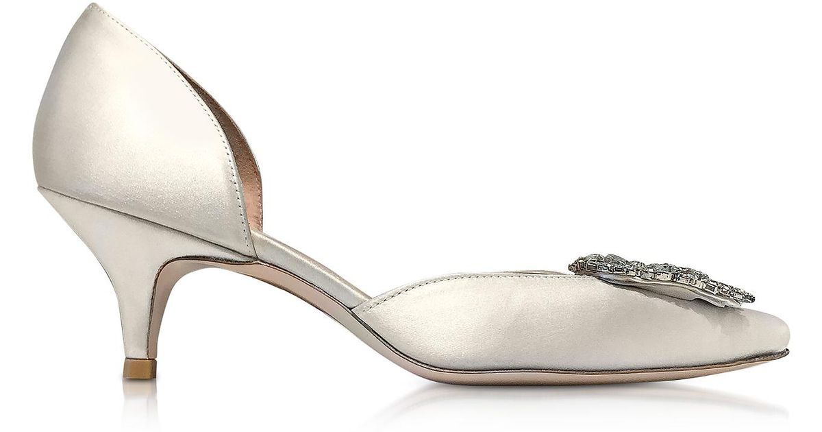 ivory kitten heel shoes