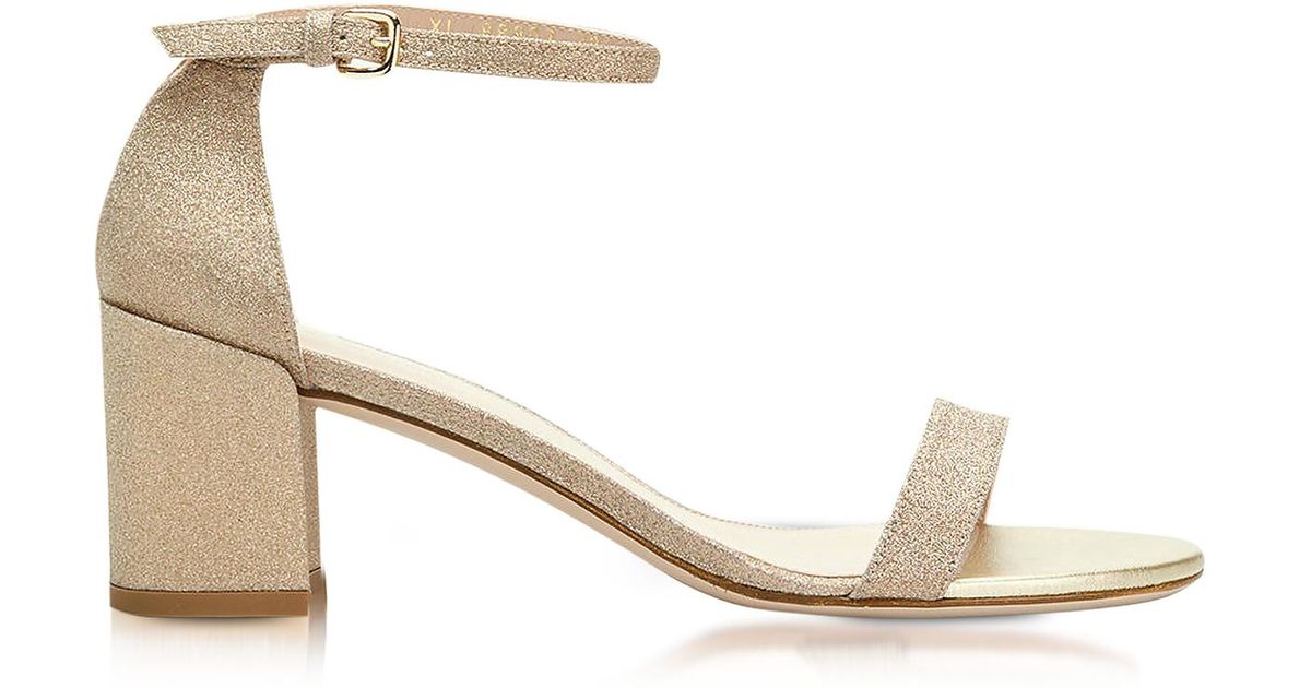 stuart weitzman gold heels