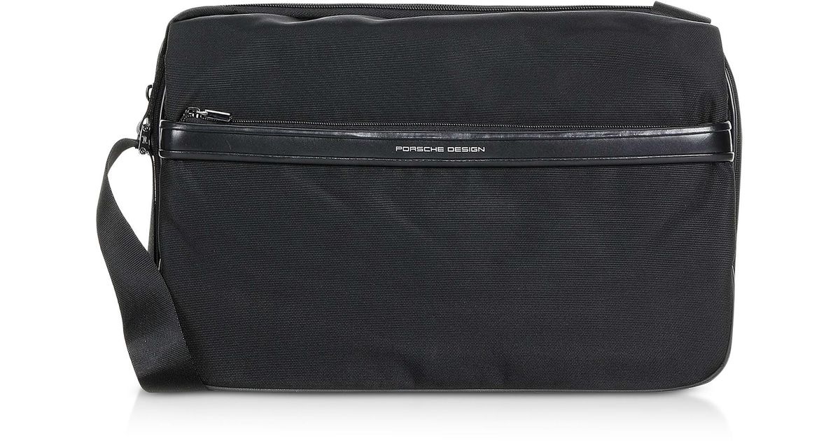 Porsche Design Lane Mhf Black Messenger For Men Lyst Porsche Design Lane Mhf Black Messenger