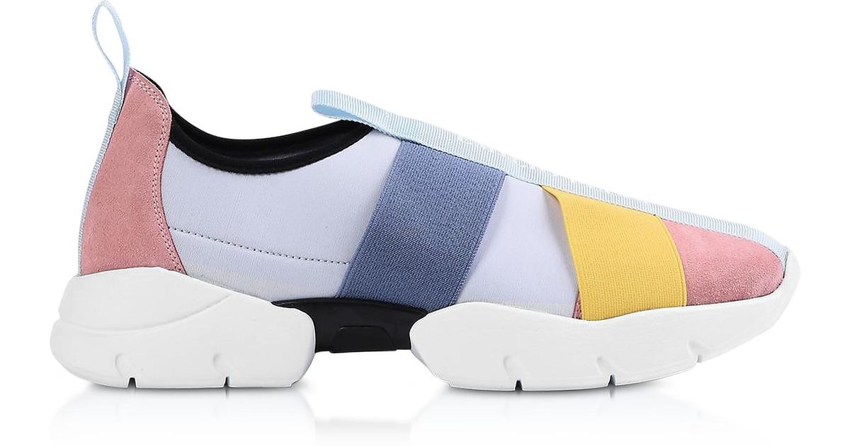 michael kors allie floral appliqué leather sneaker