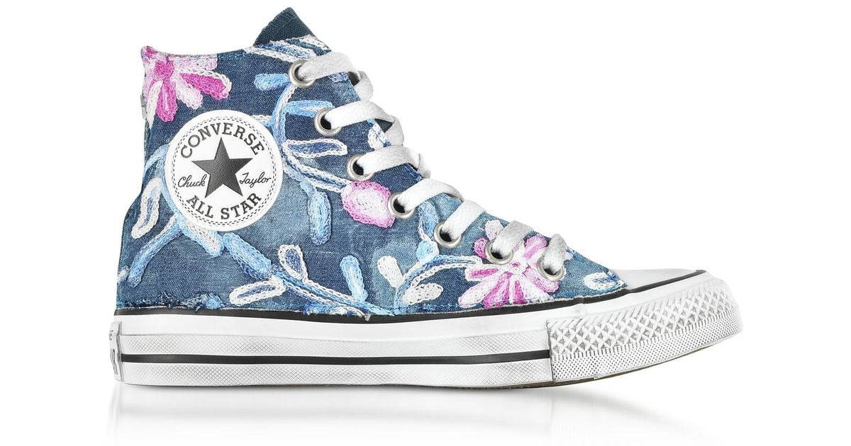 converse chuck taylor flowers