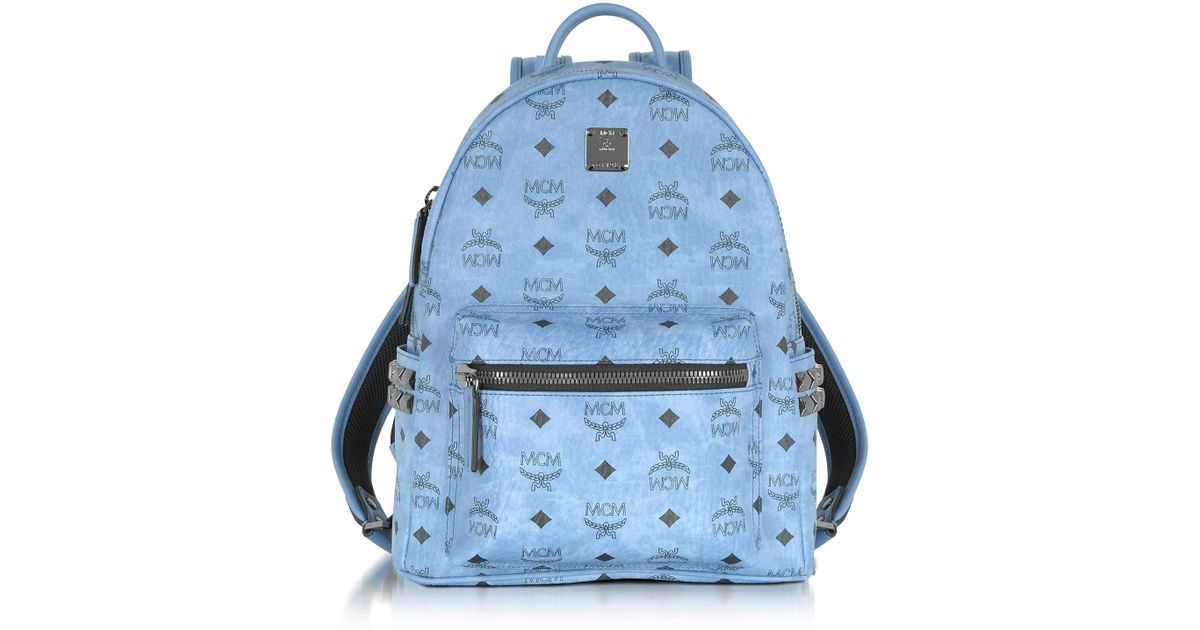 MCM Denim Small Stark Backpack in Blue - Lyst