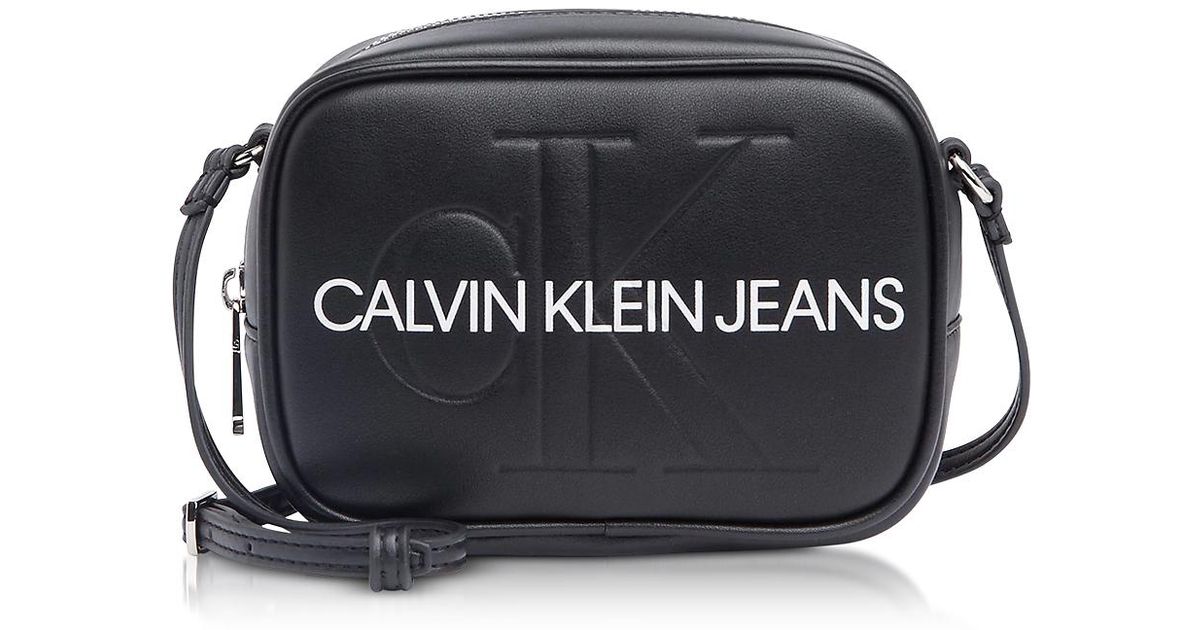 calvin klein sculpted monogram camera bag