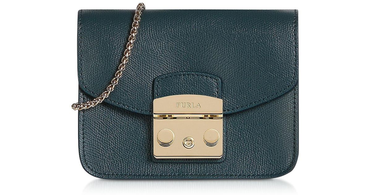 Furla Leather Metropolis Mini Crossbody Bag in Blue Lyst