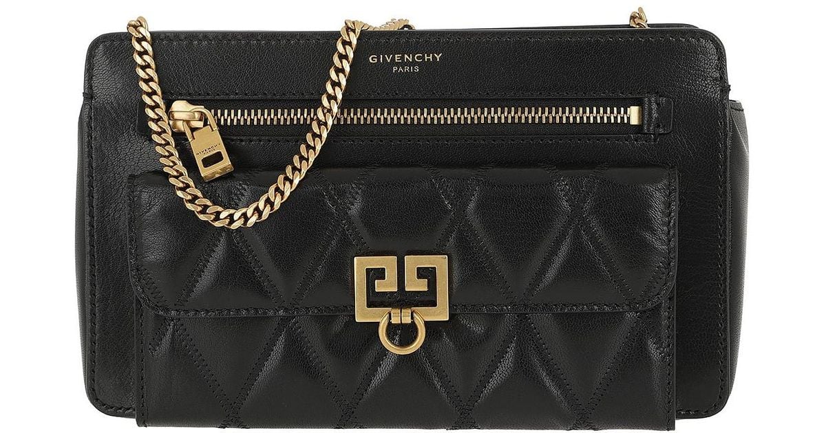 givenchy mini pocket quilted leather belt bolsa