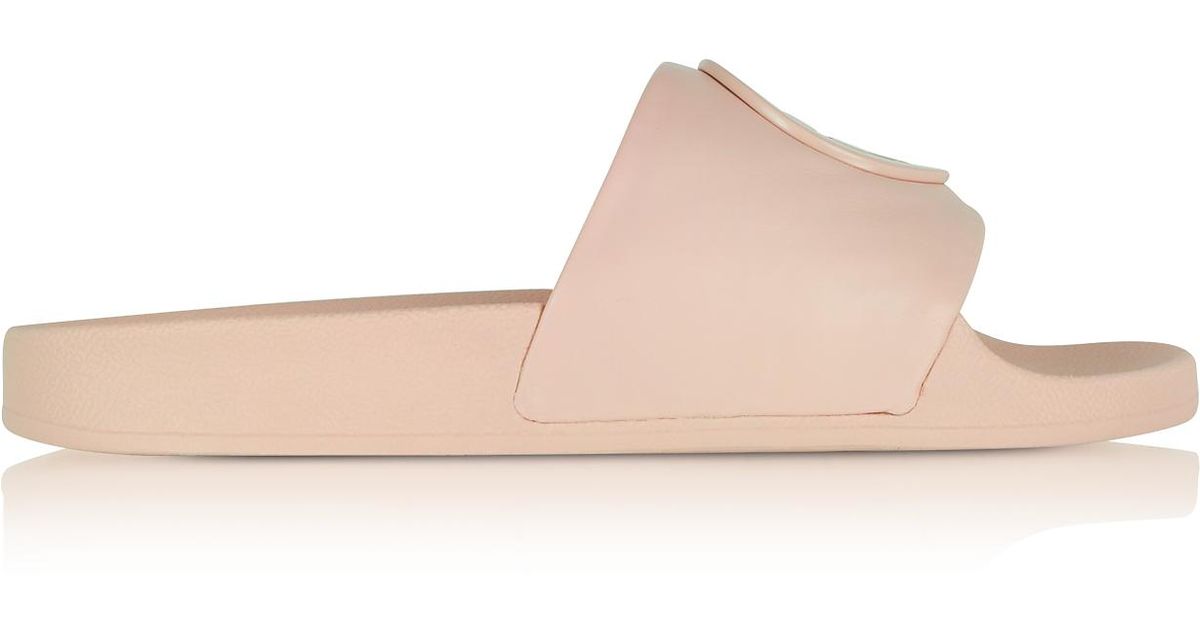 tory burch shell pink slides