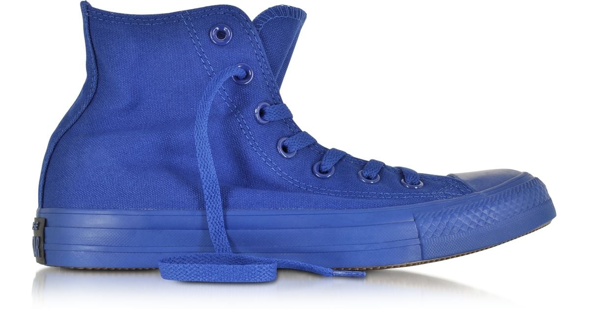 converse monochrome blue