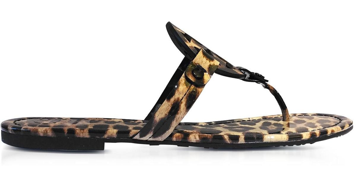flat animal print sandals