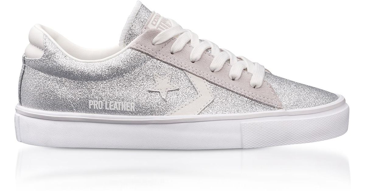 converse pro leather glitter