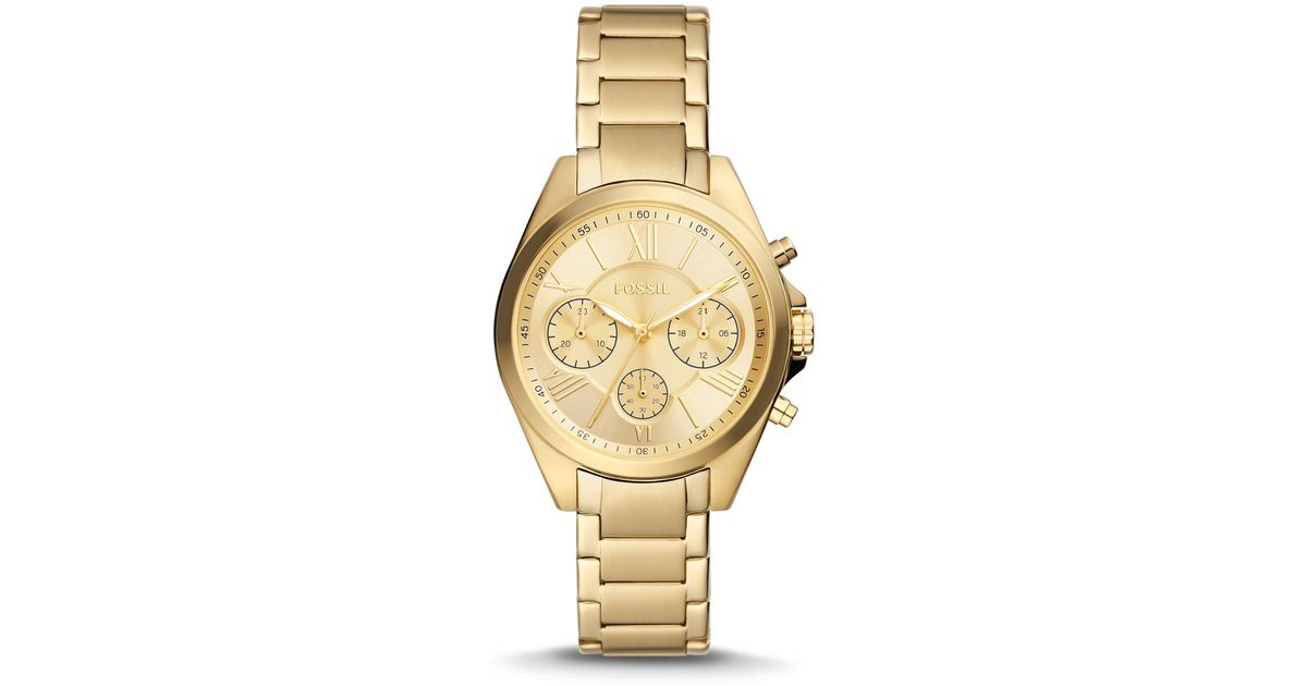 Fossil Metal Modern Courier Chronograph Goldtone Stainless Steel Watch