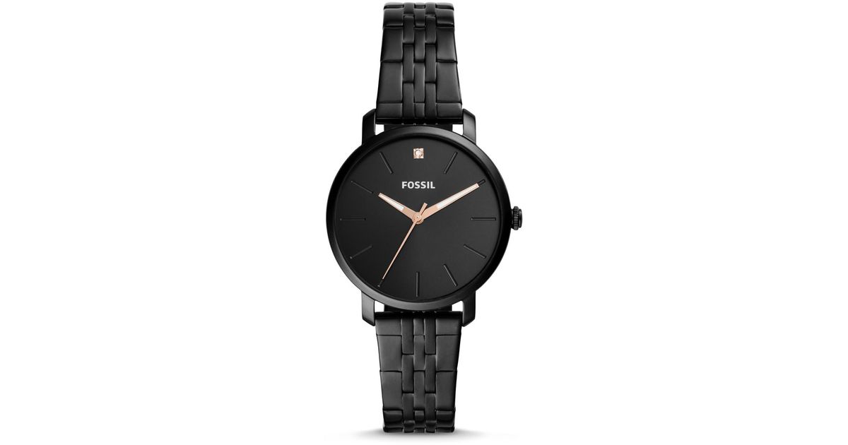 Fossil Lexie Luther Three-hand Black 