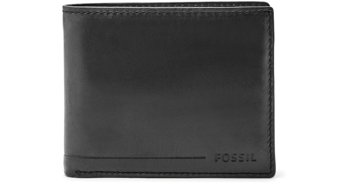 Fossil Allen Rfid Passcase Wallet Sml1549001 in Black for Men - Lyst