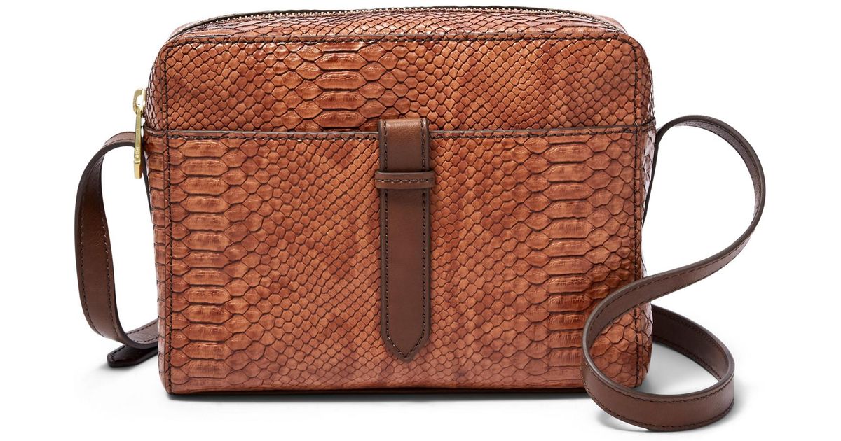 Fossil Brown Sydney Crossbody Handbags Baked Clay