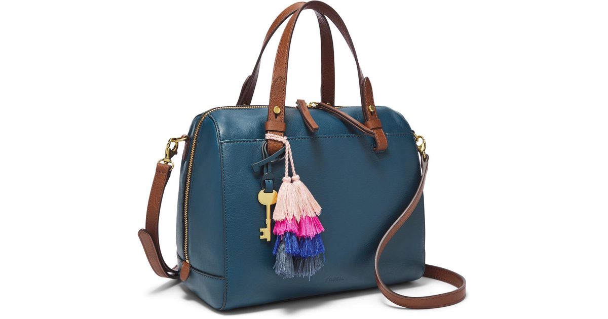 Buyr.com | Satchels | Fossil Women's Parker Eco Leather Satchel Purse  Handbag, Brown Embroidery (Model: ZB1743058)