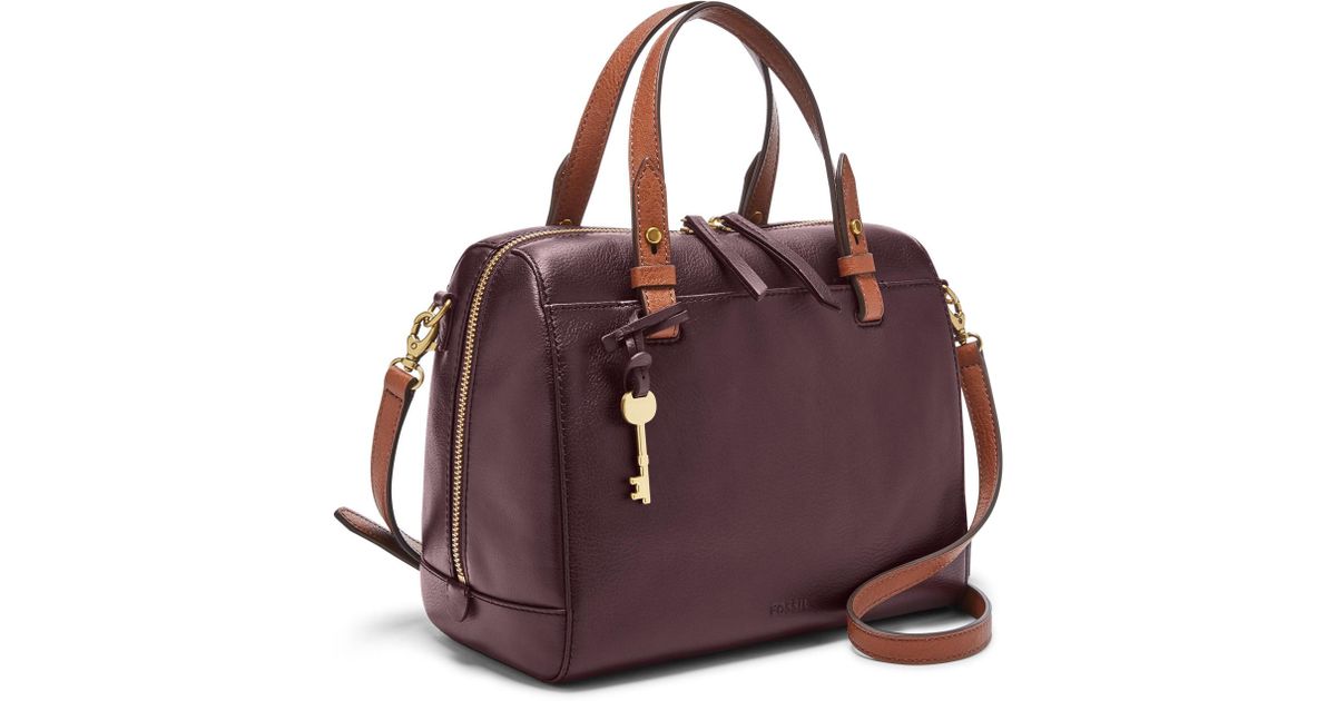 fossil rachel tote fig