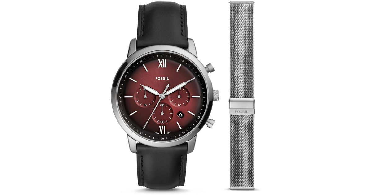 Fossil Neutra Chronograph Black Sale 