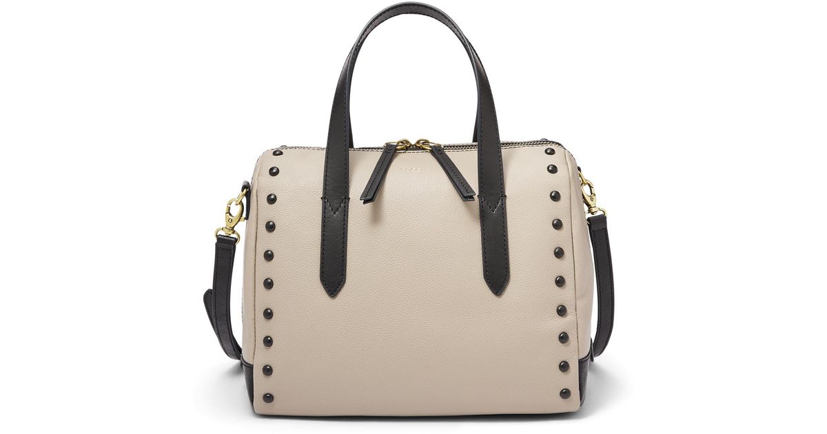 fossil taupe handbag