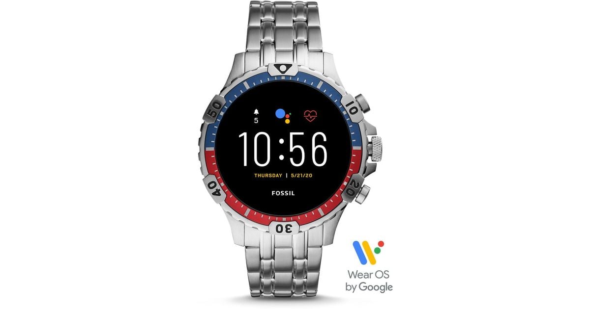 Fossil Gen 5 Smartwatch Garrett Hr Stainless Steel Jewelry for Men - Save 33% - Lyst