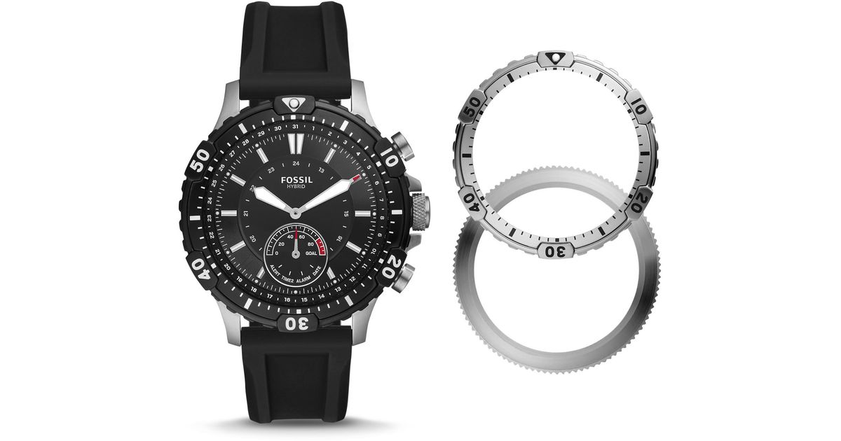 black fossil smart watch