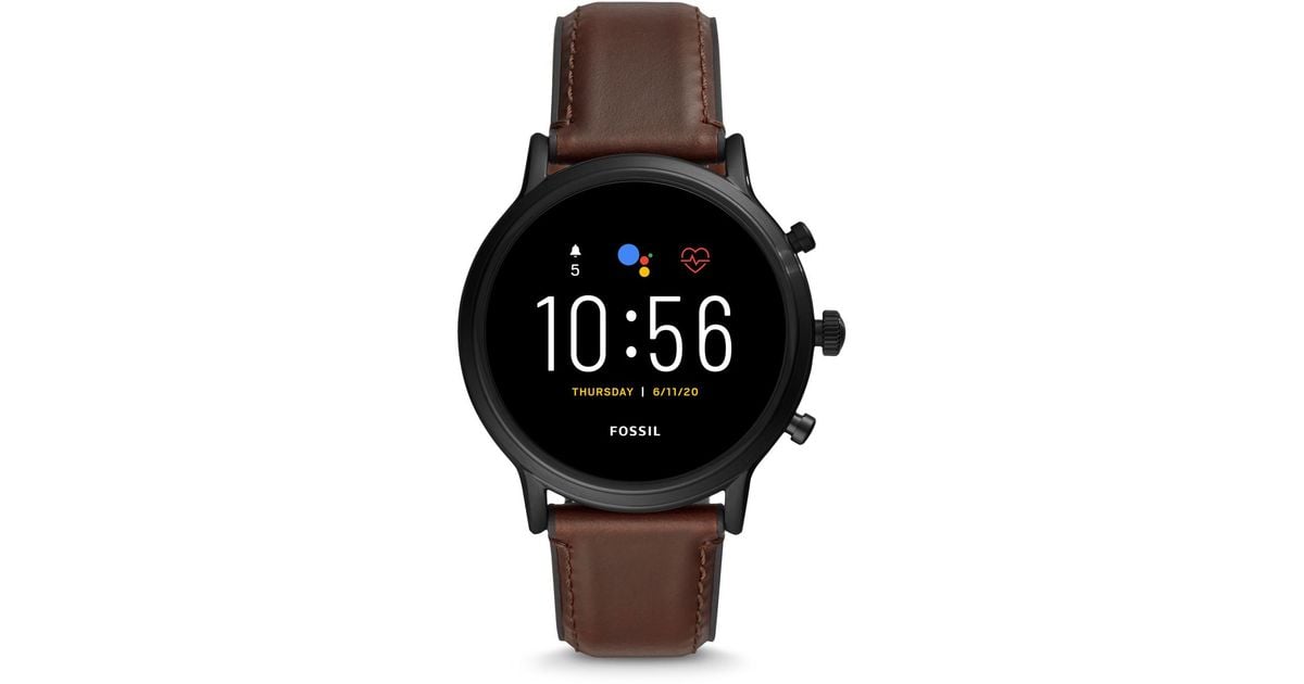 Fossil Gen Smartwatch The Carlyle Hr Dark Brown Leather 2025