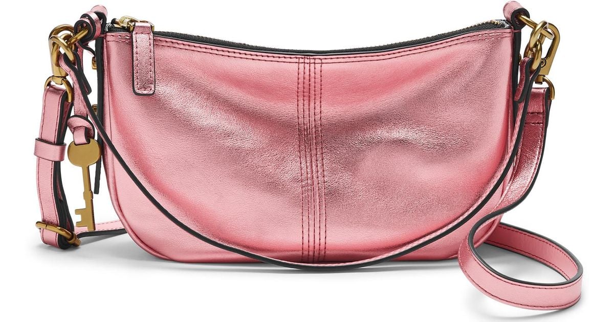 Fossil Leather Jolie Baguette Celebrating Valentine's Day in Pink - Lyst