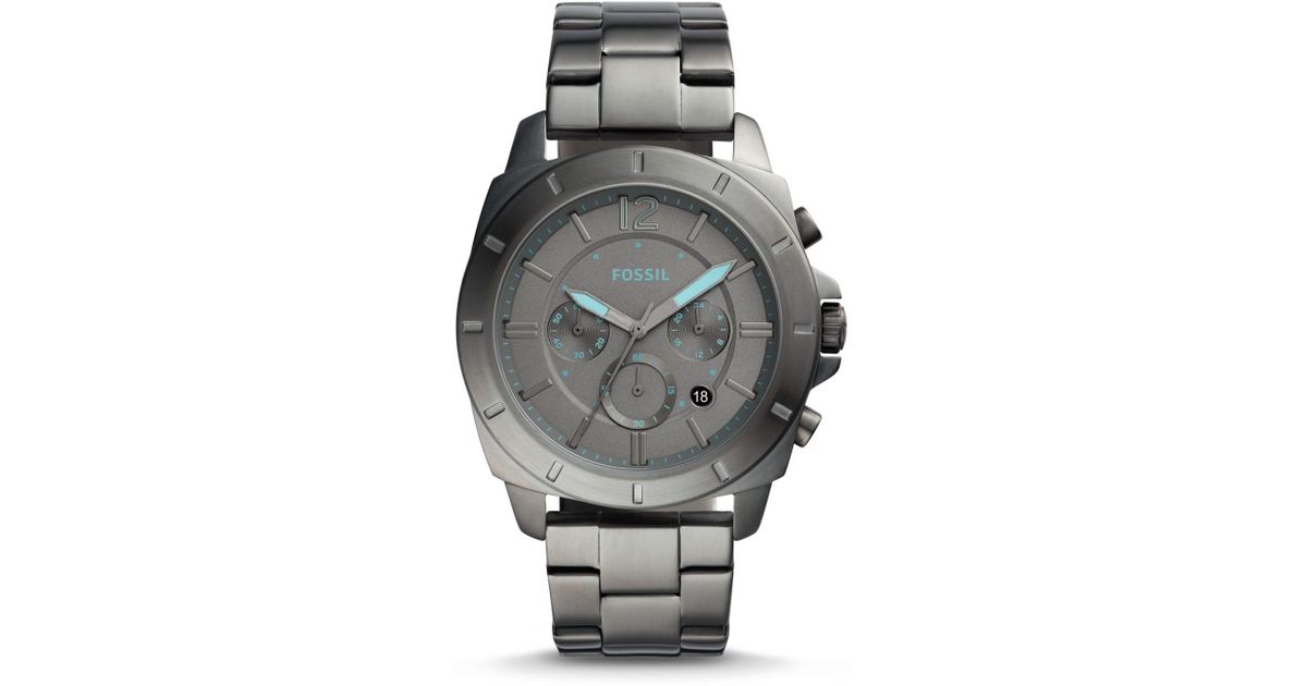 privateer sport chronograph smoke stainless steel watch