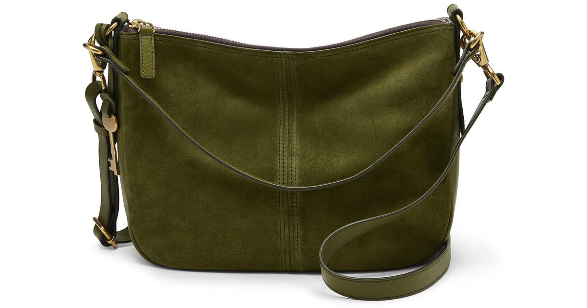 Fossil Leather Jolie Crossbody in Green 