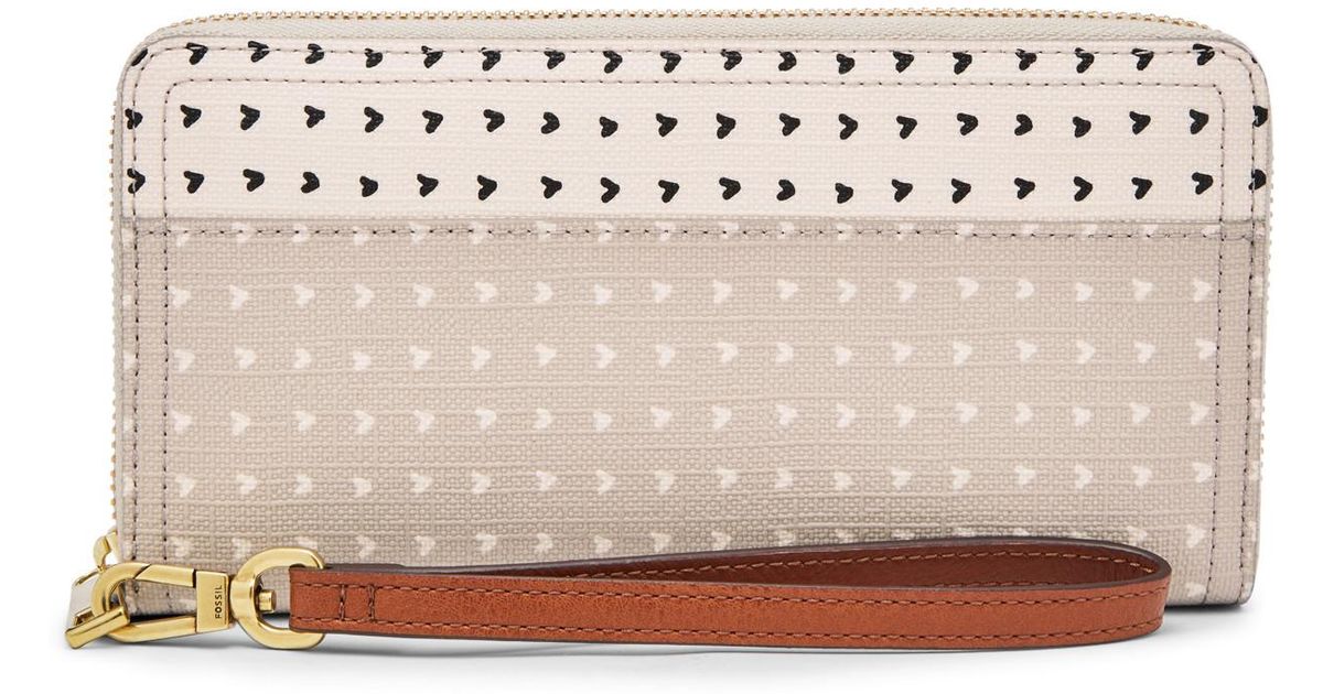 logan rfid zip around clutch