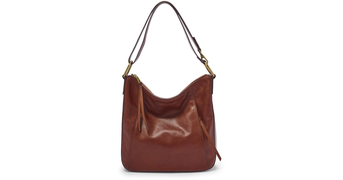 Fossil Leather Talia Hobo in Brown | Lyst