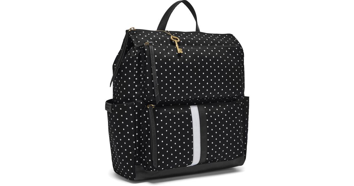 Fossil Synthetic Jenna Backpack in Black | Lyst