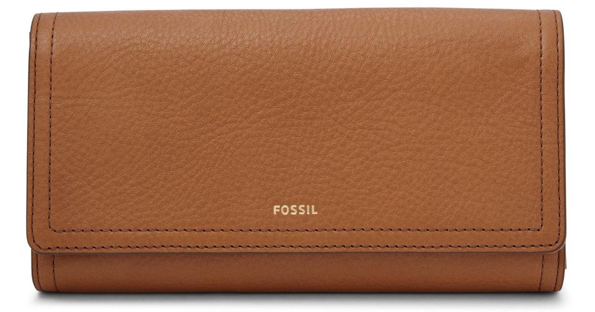 Fossil Logan Flap Clutch Wallet 