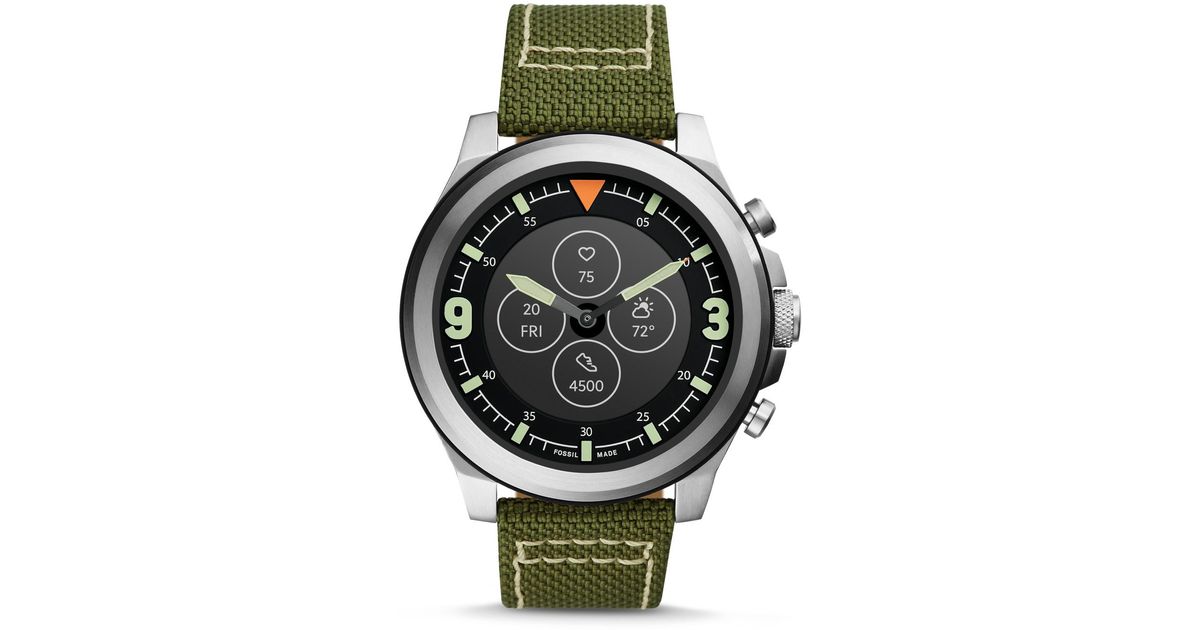 Hybrid Smartwatch Hr Latitude Olive Nylon 2025