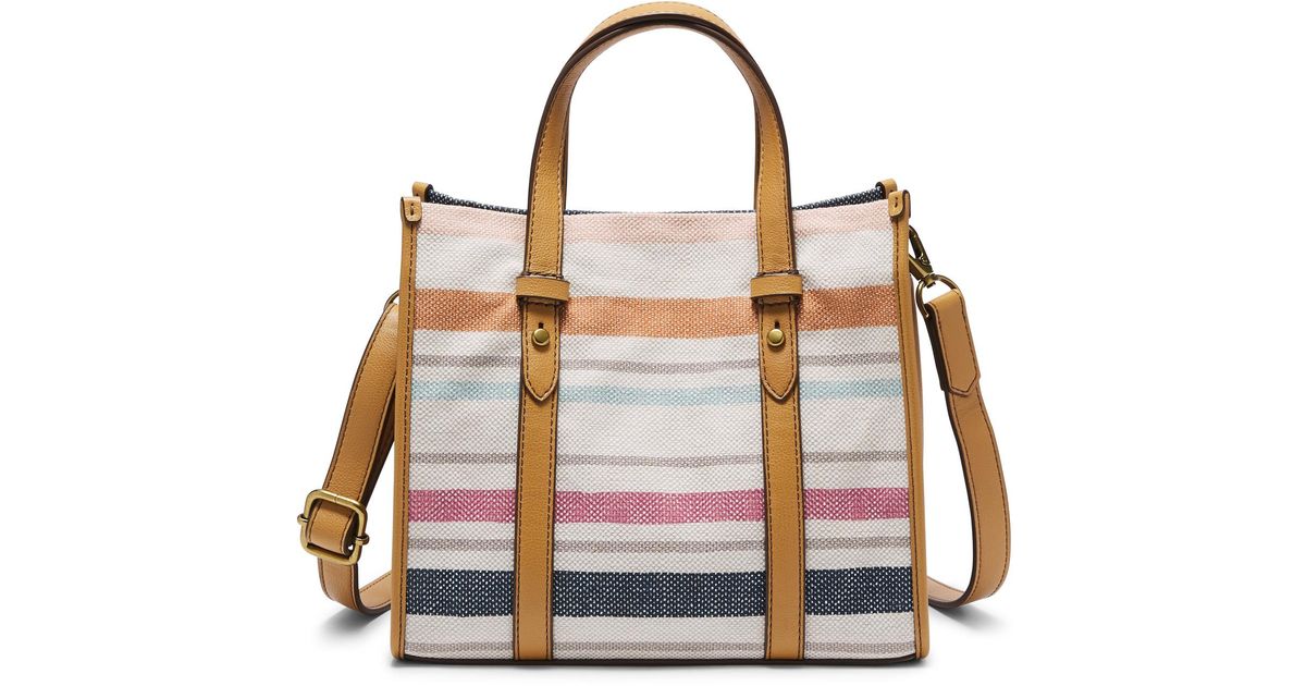 Fossil Cotton Kingston Satchel Lyst