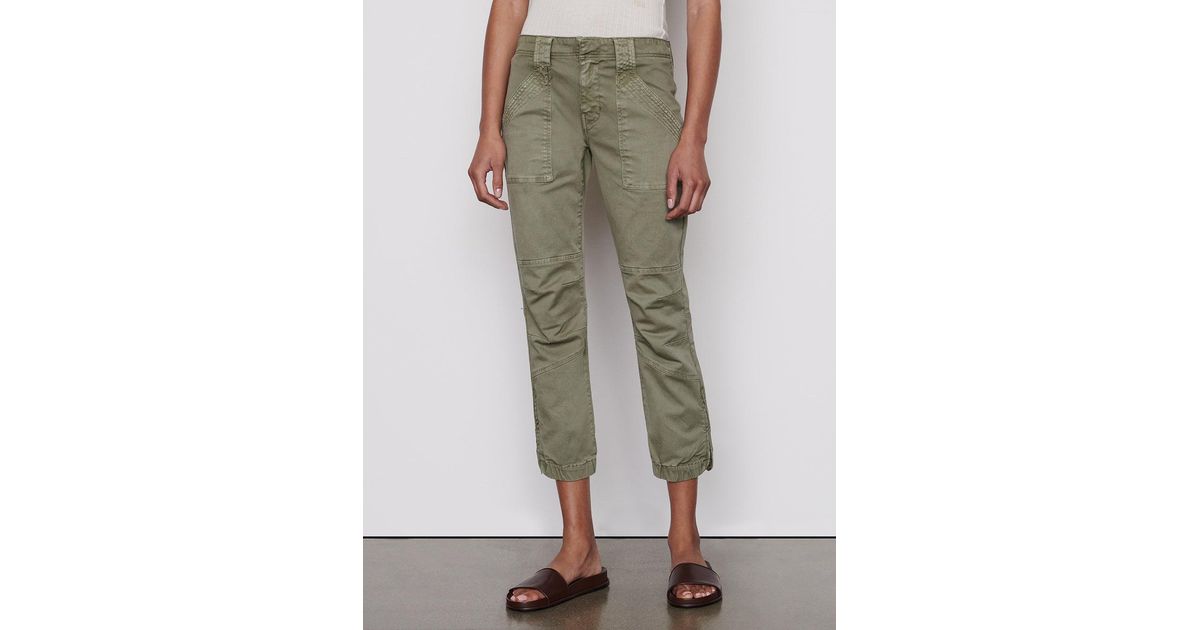 FRAME Banded Bottom Trapunto Moto Pant 