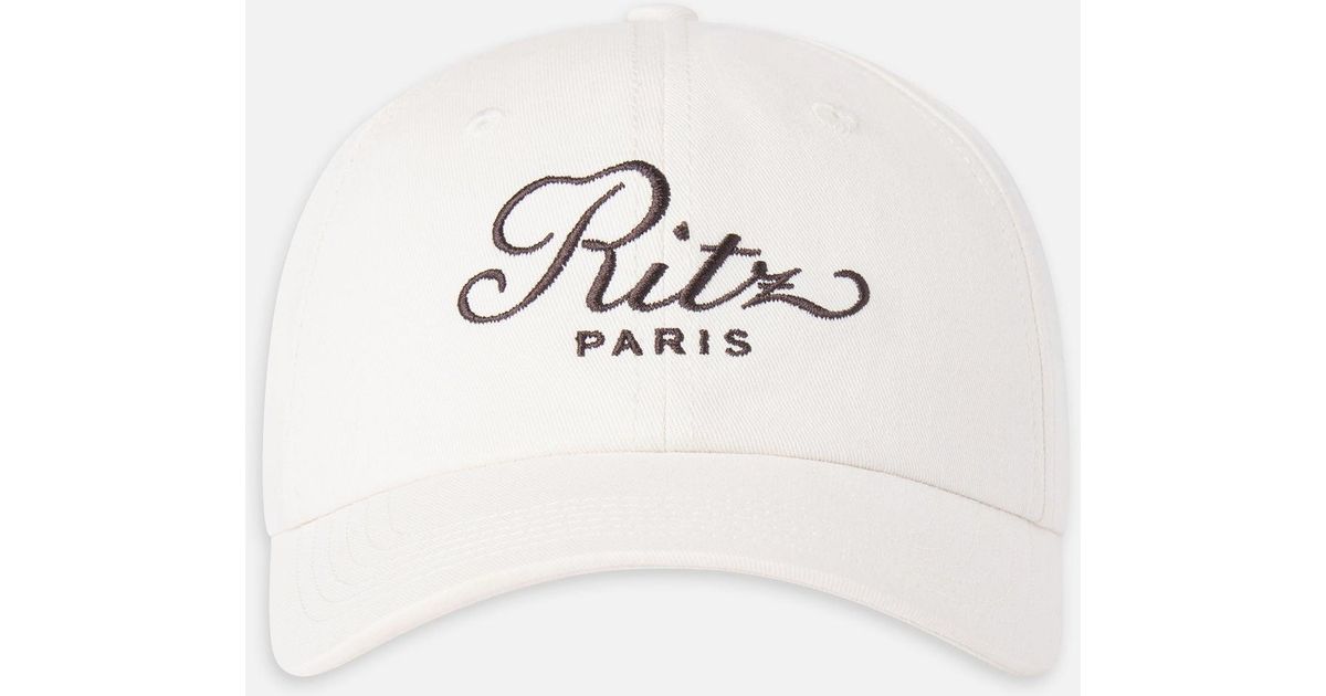 Frame Ritz Ball Cap FRAME Ritz Cotton Hat in White | Lyst