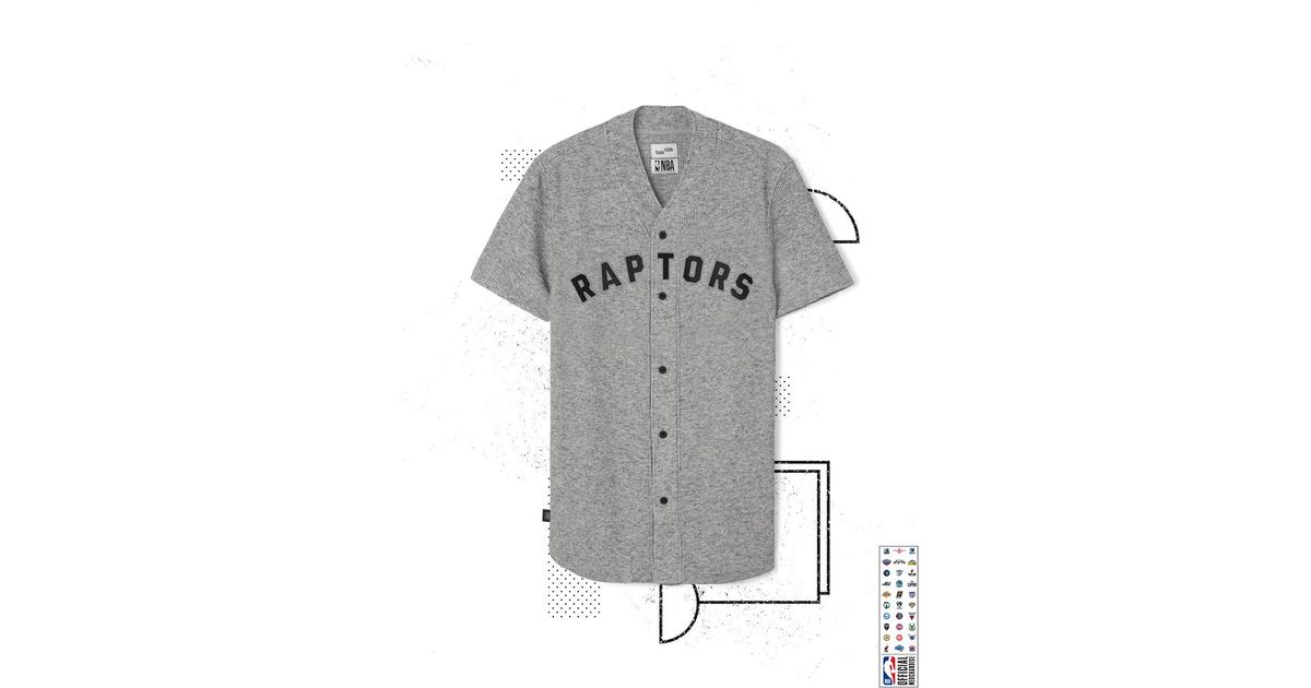 raptors button up jersey