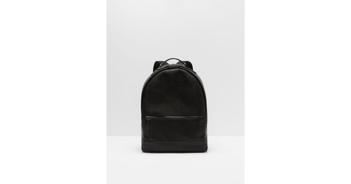 frank and oak leather backpack