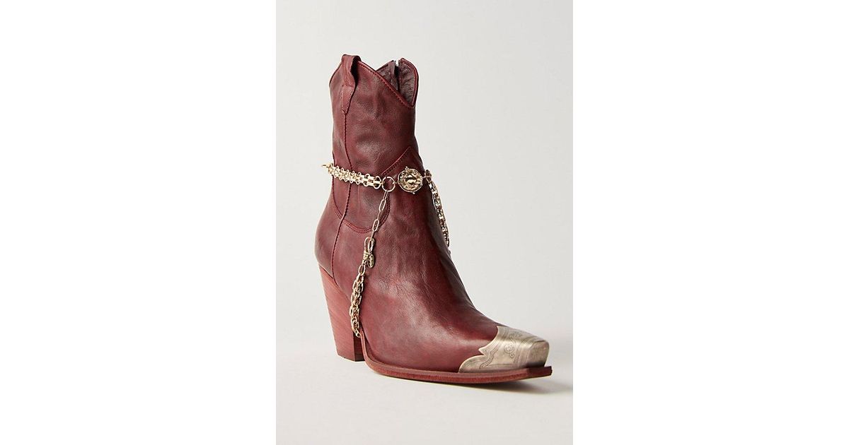 Free People Western Boot Harness in Red | Lyst