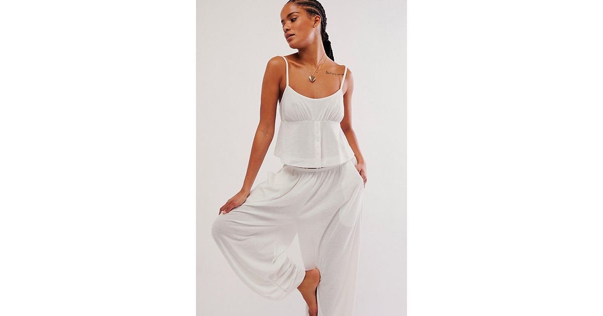 Free People Cool Again Lounge Set in White | Lyst