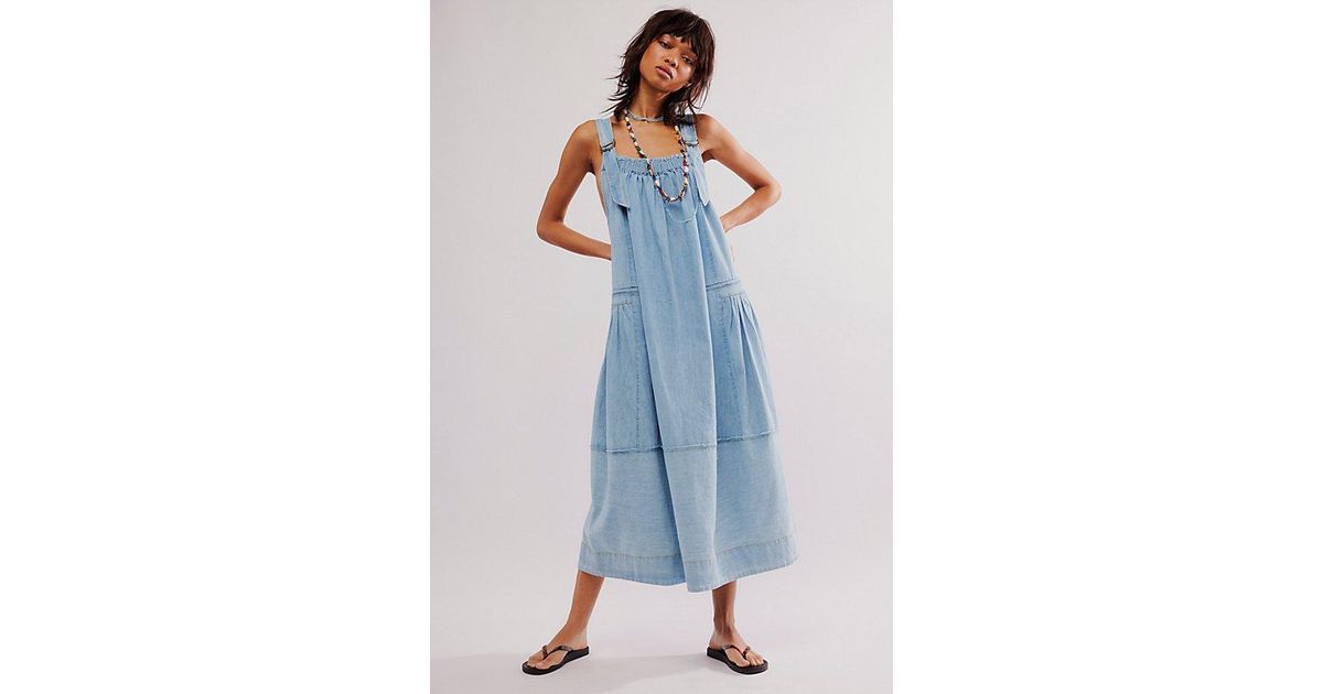 machu barrel midi dress Free People Machu Barrel Midi Dress - Frost