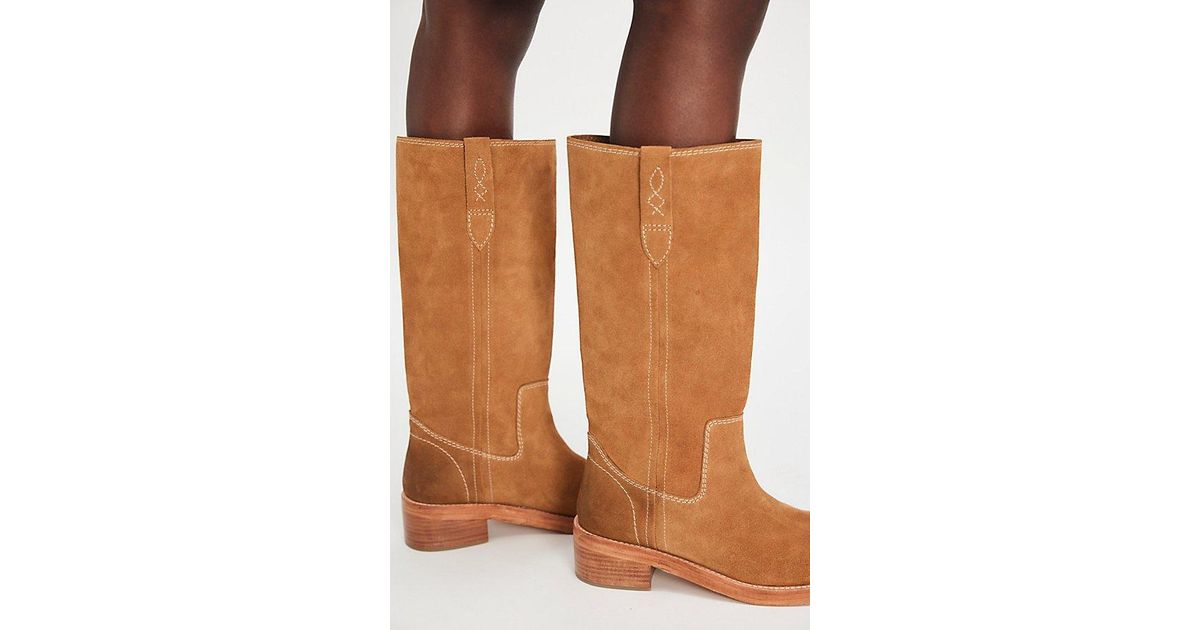 Free People Blaze Pull-On Boots in Brown | Lyst