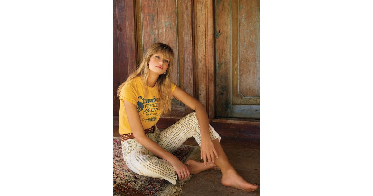 free people strawberry fields tee